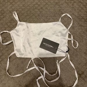 Pretty Little Thing Satin Backless Top